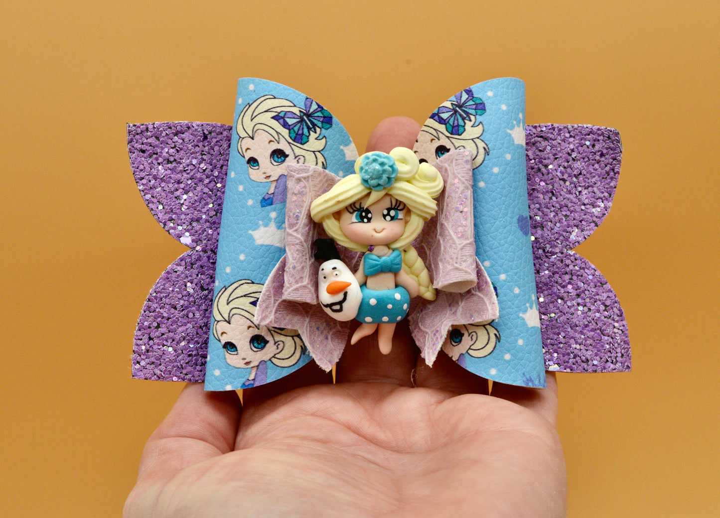 Girls character hair bow, Disney, Princess Elsa, Frozen