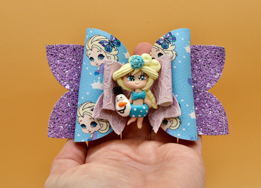 Girls character hair bow, Disney, Princess Elsa, Frozen