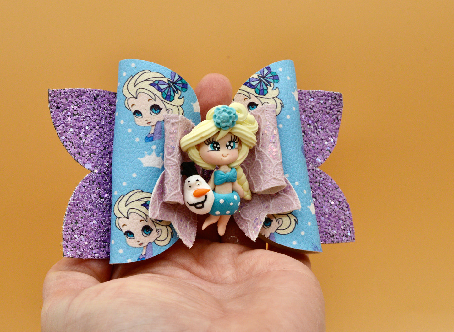 Girls character hair bow, Disney, Princess Elsa, Frozen