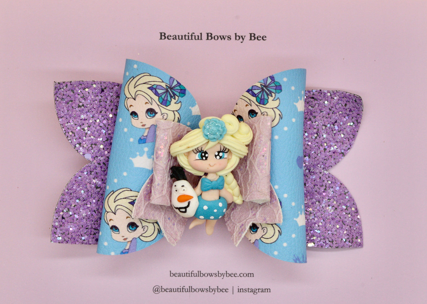 Girls character hair bow, Disney, Princess Elsa, Frozen
